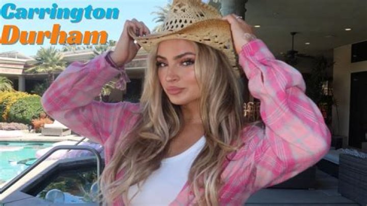 "Carrington Durham Only Fans Leak" Mystery Solved