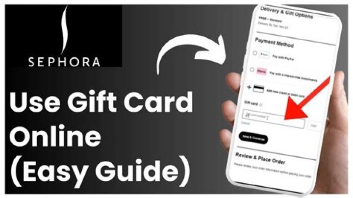 Using Kohl's Gift Cards At Sephora